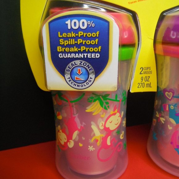 New Gerber Graduates Ultimate Insulated 9 oz Sippy Cups - Picture 3 of 12